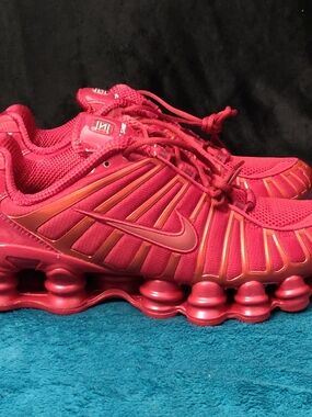 Nike WMNS Shox TL "Gym Red/Gym Red/White" IB1087-600 Women's Size 9